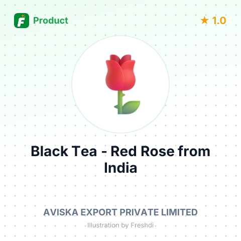 Black Tea - Red Rose – summary card, no photo uploaded yet