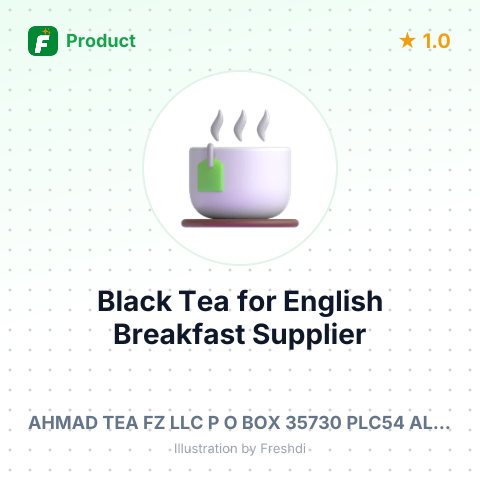 Black Tea for English Breakfast – summary card, no photo uploaded yet
