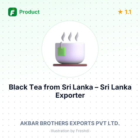 Black Tea from Sri Lanka – summary card, no photo uploaded yet