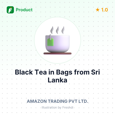 Black Tea in Bags – summary card, no photo uploaded yet