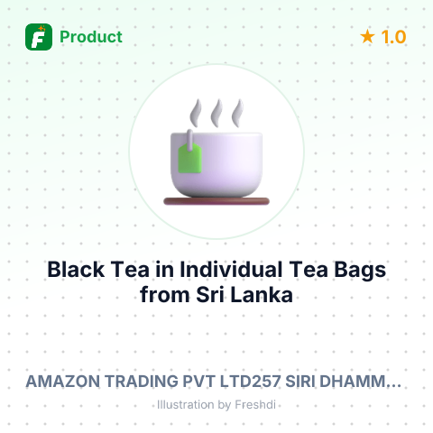 Black Tea in Individual Tea Bags – summary card, no photo uploaded yet