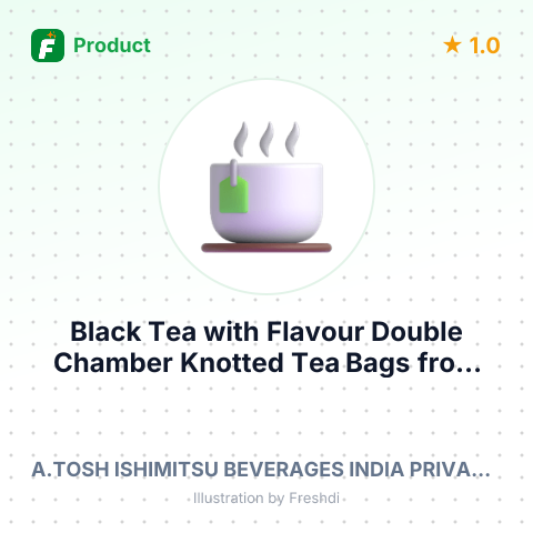 Black Tea with Flavour Double Chamber Knotted Tea Bags – summary card, no photo uploaded yet