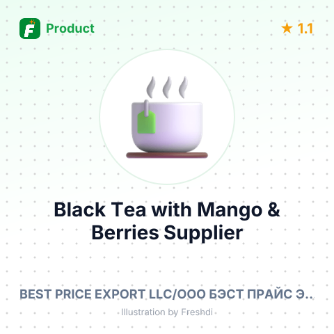 Black Tea with Mango & Berries – summary card, no photo uploaded yet