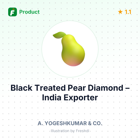 Black Treated Pear Diamond – summary card, no photo uploaded yet