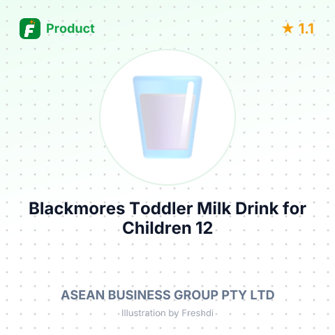 Blackmores Toddler Milk Drink for Children 12 Months and Older – summary card, no photo uploaded yet