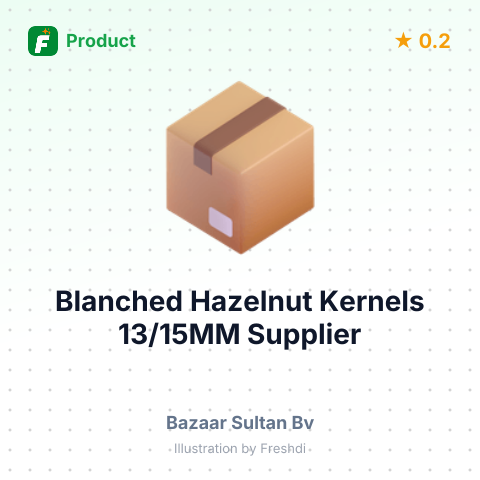 Blanched Hazelnut Kernels 13/15MM – summary card, no photo uploaded yet