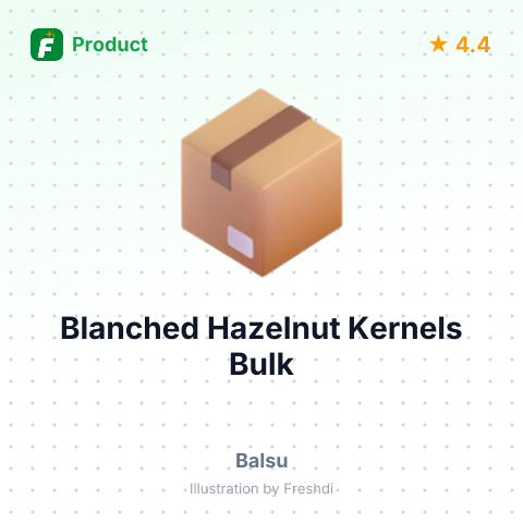Blanched Hazelnut Kernels – summary card, no photo uploaded yet