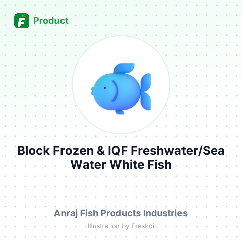 Block Frozen & IQF Freshwater/Sea Water White Fish – summary card, no photo uploaded yet