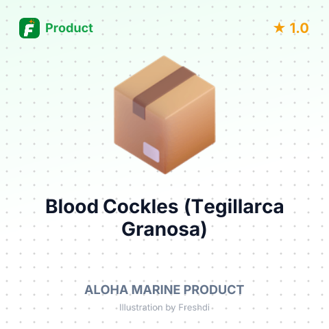 Blood Cockles (Tegillarca Granosa) – summary card, no photo uploaded yet