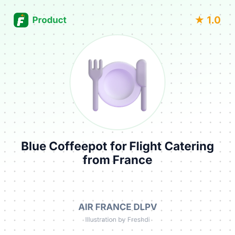 Blue Coffeepot for Flight Catering – product summary card, no photo uploaded yet