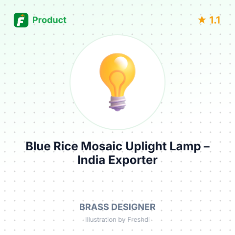 Blue Rice Mosaic Uplight Lamp – summary card, no photo uploaded yet