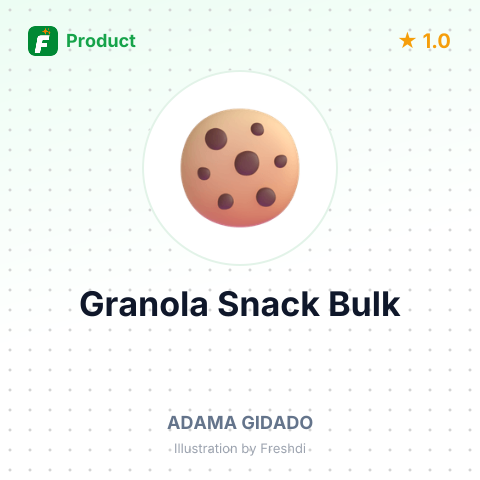 Blueberry Cinnamon Nut Granola Snack – summary card, no photo uploaded yet