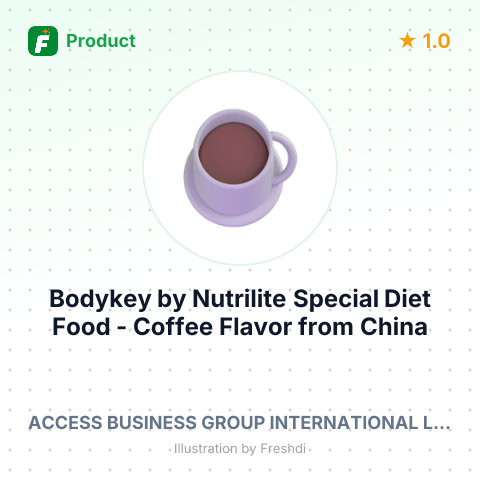 Bodykey by Nutrilite Special Diet Food - Coffee Flavor – summary card, no photo uploaded yet