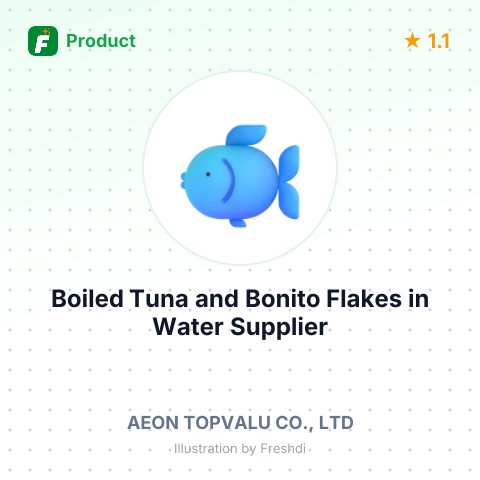 Boiled Tuna and Bonito Flakes in Water (No Oil) – summary card, no photo uploaded yet