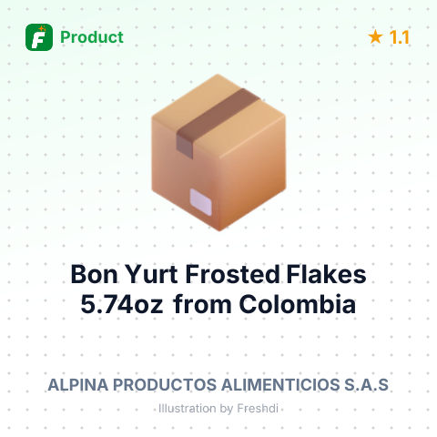 Bon Yurt Frosted Flakes 5.74oz – summary card, no photo uploaded yet
