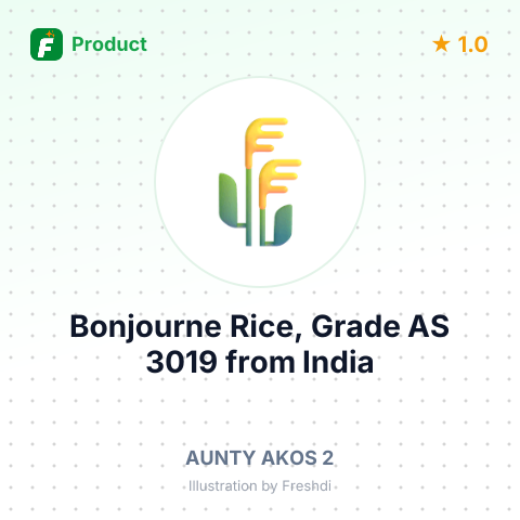 Bonjourne Rice, Grade AS 3019 – summary card, no photo uploaded yet