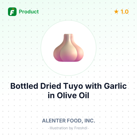 Bottled Dried Tuyo with Garlic in Olive Oil – summary card, no photo uploaded yet