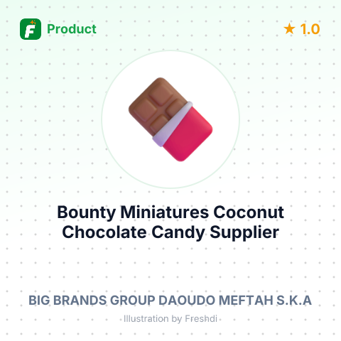 Bounty Miniatures Coconut Chocolate Candy – summary card, no photo uploaded yet
