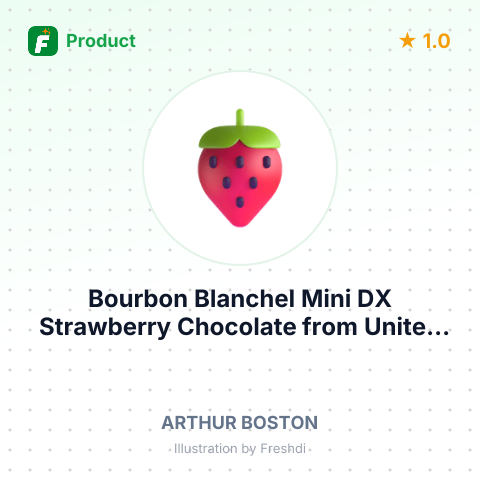 Bourbon Blanchel Mini DX Strawberry Chocolate – summary card, no photo uploaded yet