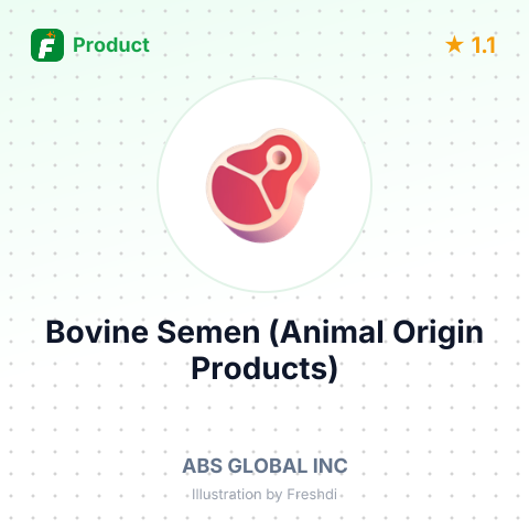 Bovine Semen (Animal Origin Products) – summary card, no photo uploaded yet
