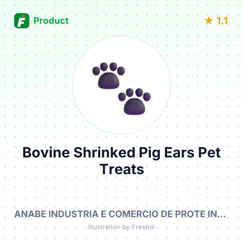 Bovine Shrinked Pig Ears Pet Treats – summary card, no photo uploaded yet