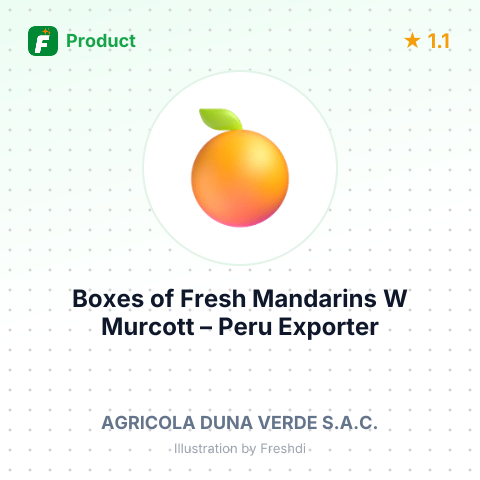 Boxes of Fresh Mandarins W Murcott – summary card, no photo uploaded yet