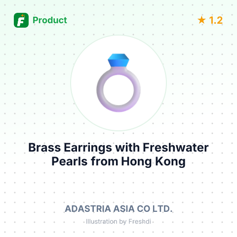 Brass Earrings with Freshwater Pearls – summary card, no photo uploaded yet