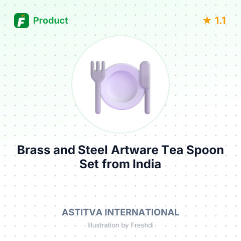 Brass and Steel Artware Tea Spoon Set – summary card, no photo uploaded yet