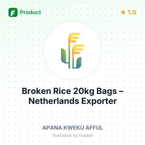 Broken Rice 20kg Bags – summary card, no photo uploaded yet