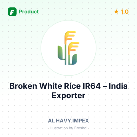 Broken White Rice IR64 – summary card, no photo uploaded yet