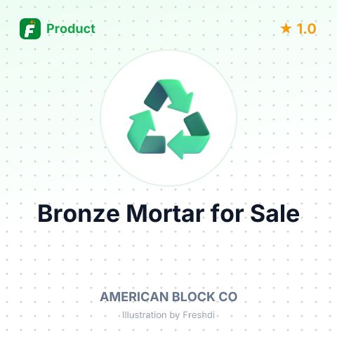 Bronze Mortar with Plastic Handle, 18 lbs – summary card, no photo uploaded yet
