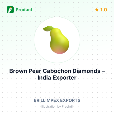 Brown Pear Cabochon Diamonds – summary card, no photo uploaded yet