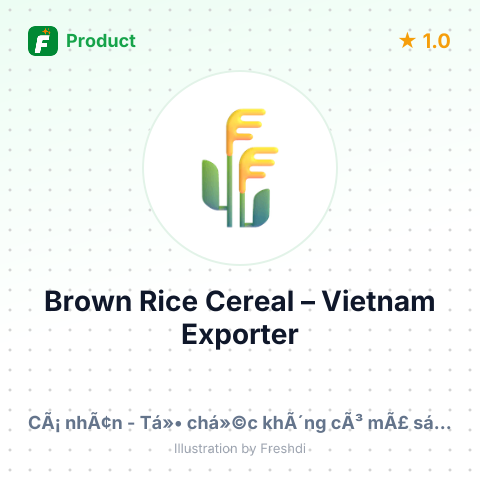 Brown Rice Cereal – summary card, no photo uploaded yet