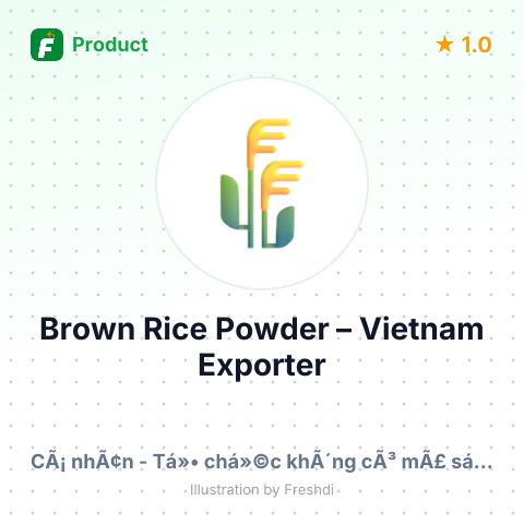 Brown Rice Powder – summary card, no photo uploaded yet