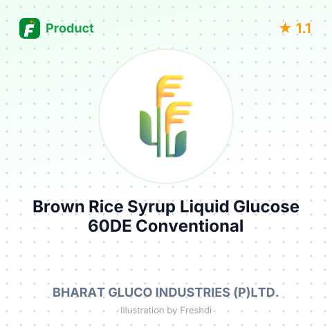 Brown Rice Syrup Liquid Glucose 60DE Conventional – product summary card, no photo uploaded yet