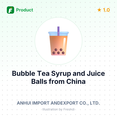 Bubble Tea Syrup and Juice Balls – summary card, no photo uploaded yet