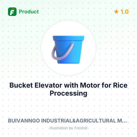 Bucket Elevator with Motor for Rice Processing – summary card, no photo uploaded yet