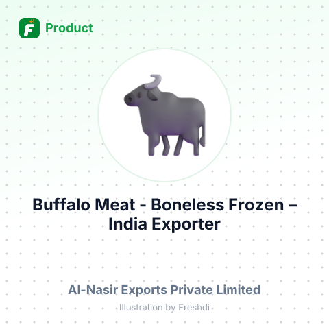 Buffalo Meat - Boneless Frozen (Flank) – summary card, no photo uploaded yet