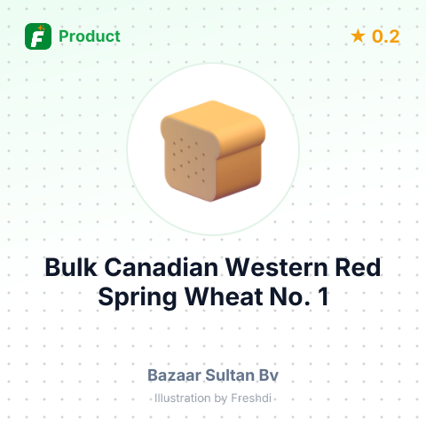 Bulk Canadian Western Red Spring Wheat No. 1 – summary card, no photo uploaded yet