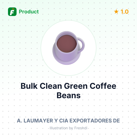 Bulk Clean Green Coffee Beans – summary card, no photo uploaded yet