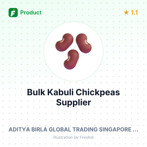 Bulk Kabuli Chickpeas (Raw Pulses for Further Processing) – summary card, no photo uploaded yet