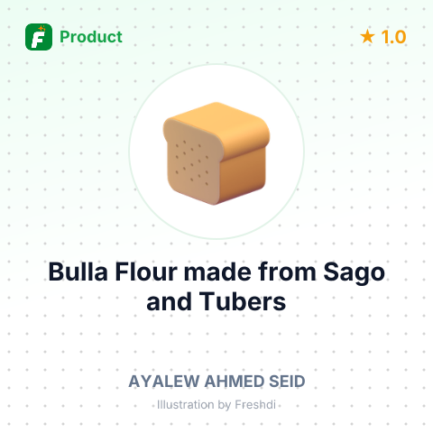 Bulla Flour made from Sago and Tubers – summary card, no photo uploaded yet