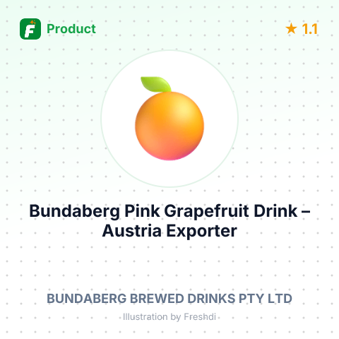 Bundaberg Pink Grapefruit Drink – summary card, no photo uploaded yet