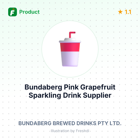 Bundaberg Pink Grapefruit Sparkling Drink – summary card, no photo uploaded yet