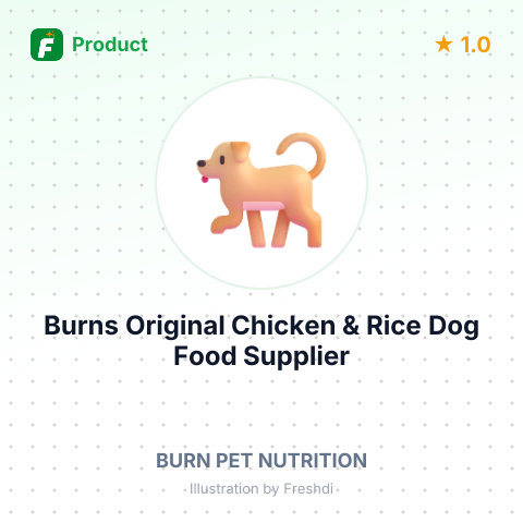 Burns Original Chicken & Rice Dog Food – summary card, no photo uploaded yet