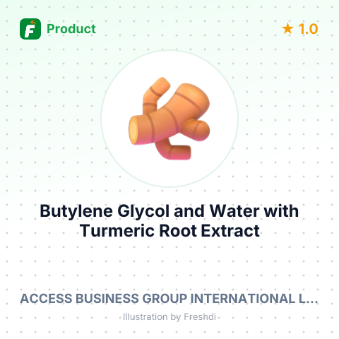 Butylene Glycol and Water with Turmeric Root Extract – summary card, no photo uploaded yet