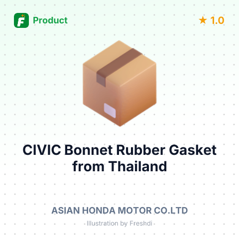 CIVIC Bonnet Rubber Gasket – summary card, no photo uploaded yet