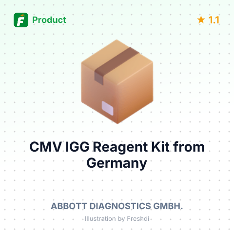 CMV IGG Reagent Kit – summary card, no photo uploaded yet