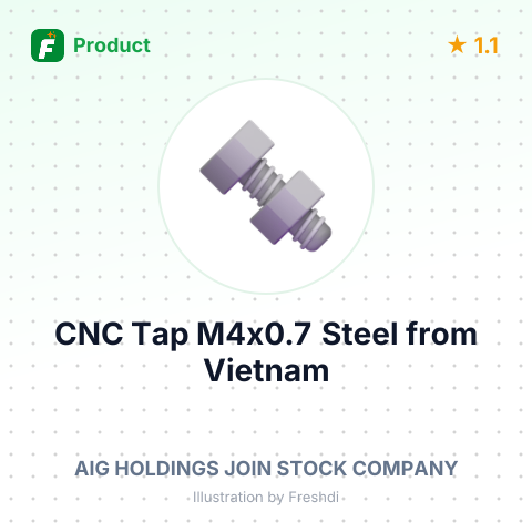 CNC Tap M4x0.7 Steel – summary card, no photo uploaded yet