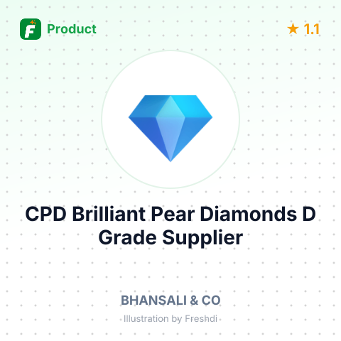 CPD Brilliant Pear Diamonds D Grade – summary card, no photo uploaded yet